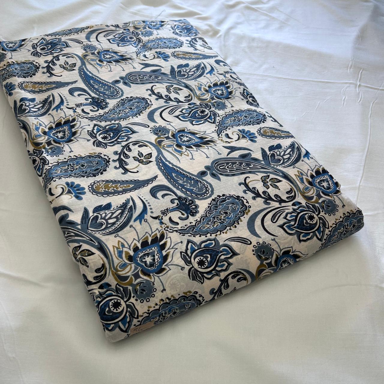 Taj Cotton Top And Bottom With Mulmul Cotton Dupatta (2.50 Meter ).