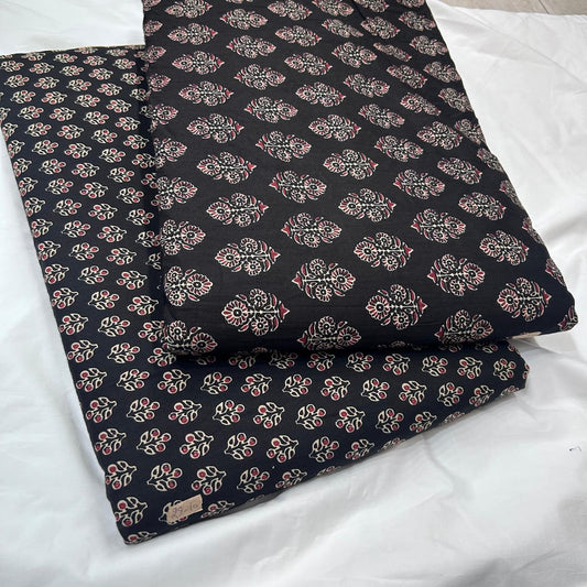 Taj Cotton Top And Bottom With Mulmul Cotton Dupatta (2.50 Meter).