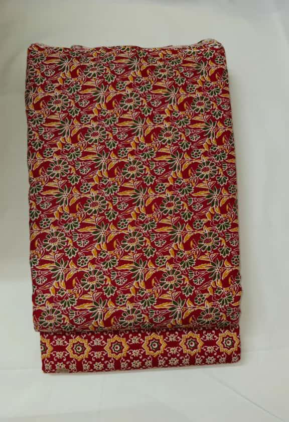 Taj Cotton Top And Bottom With Mulmul  Cotton Dupatta (2.50 Meter ).