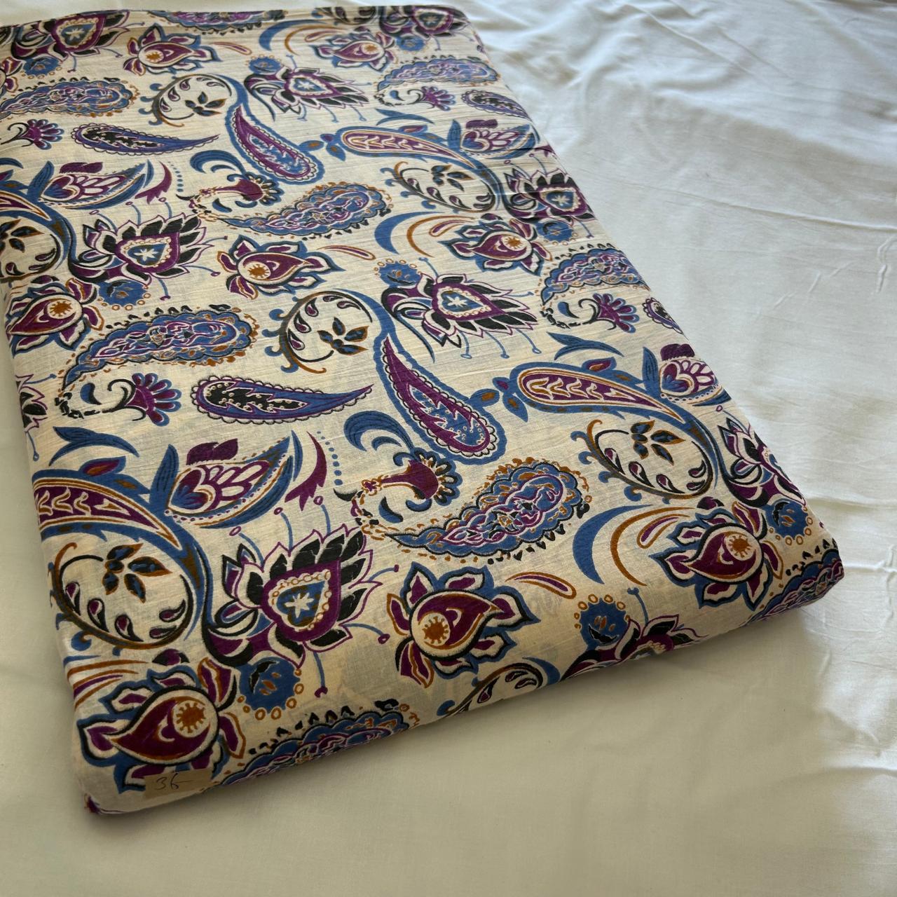 Taj Cotton Top And Bottom With Mulmul  Cotton Dupatta (2.50 Meter ).