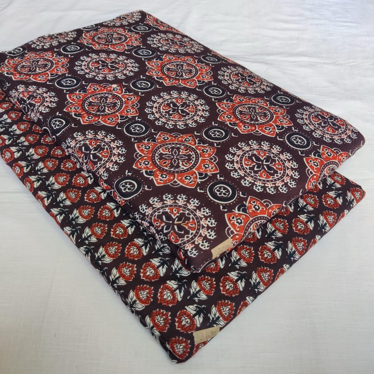 Taj Cotton Top And Bottom With Mulmul Cotton Dupatta (2.50 Meter).