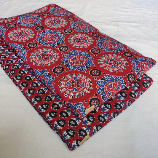 Taj Cotton Top And Bottom With Mulmul Cotton Dupatta (2.50 Meter).