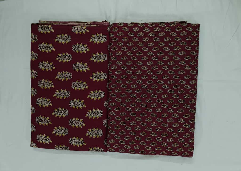 Taj Cotton Top And Bottom With Mulmul  Cotton Dupatta (2.50 Meter ).